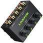 LiNKFOR - 4 Channel Stereo Audio Mixer with Separate Volume Controls