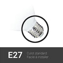 Xanlite - A60 Rotating Disco LED Bulb E27 Base, RGB Multicolor, 120° Beam Angle