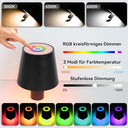 Chenben - Black Aluminium LED Bottle Light, 7.5W, RGB Dimmable, IP54 Water Resistant