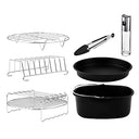 Enhance your cooking with Cecotec's 8-piece accessory kit for 5-6.5L oil-free fryers. Non-stick, dishwasher safe, and BPA-free for healthy meals.