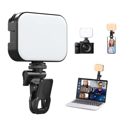 ULANZI - VL100X Bi-Color LED Selfie Light with Clip, Dimmable 2500-6500K