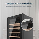 Cecotec - 48 Bottle Bolero GrandSommelier 4850 Wine Refrigerator, Adjustable Temp, LED Lighting, Black Design