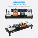 Strich - Super Light Aluminum Alloy Guitar Pedal Board with Carry Bag, 15"x5.7"