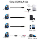 iKiKin - Gaming Headset for PS4/Xbox One, Stereo Sound, Noise Canceling, LED Light