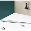 Vencede Pack of 2 Gas Lift Struts in silver, designed for cabinet doors with a soft close feature.
