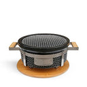CREATE Kamado Hibachi-Barbecue, Round Smoker, Black