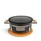 CREATE Kamado Hibachi-Barbecue, Round Smoker, Black