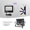Meekbos - 60W LED UV Black Light Spotlight, IP66 Waterproof, 385-400 NM