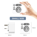 Hoppac - French to UK Plug Adapter, Type G, Compatible with Europe & Schuko