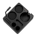 Normcore - Compact Tamping Station in Espresso Black Ashwood, 58mm Portafilter Stand, Durable Design