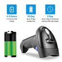 Netumscan - Bluetooth 1D Barcode Scanner, 3-in-1 Wireless, USB CCD Reader