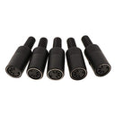 B Blesiya - 5 Pieces DIN Female Plug Audio Connector, 5 Pin, Solder Terminals, Durable Plastic Casing