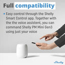 Shelly - Wi-Fi Smart Power Meter, 1 Channel, 16 A, Alexa & Google Home Compatible