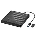 Amicool External DVD Drive USB 3.0 & USB C for Laptops and Desktops