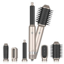 Transform your hair with the Tanshine 6-in-1 Auto Hair Styler. This versatile tool features a blow dryer brush, curling wand, and detachable heads for effortless styling. Keywords: hair styler, blow dryer brush, curling wand