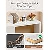 Feetice 6 Drawer Vanity Dresser with Extendable L-Shaped Desk