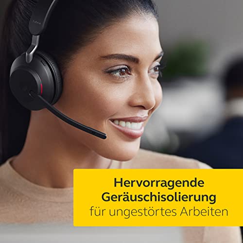 Jabra - Evolve2 65 Wireless PC Headset, Noise Cancelling, Teams-Certified