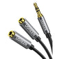 UGREEN - 3.5mm Audio Stereo Y Splitter Aux Extension Cable, Black