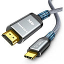 Highwings USB C to HDMI Cable 1.8M - 4K UHD, Thunderbolt 3/4