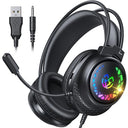 Tatybo Gaming Headset for PS5/PS4/Xbox - LED Lights and Comfort