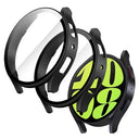 JETech Case for Samsung Galaxy Watch 6 - 2 Pack, Tempered Glass