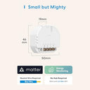 Meross - Matter Smart Light Switch with Energy Monitor, Voice Control, WiFi