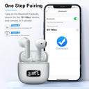 Godyse - Bluetooth 5.3 Wireless Earbuds with 4 Mic HD Calling & 42H Playtime