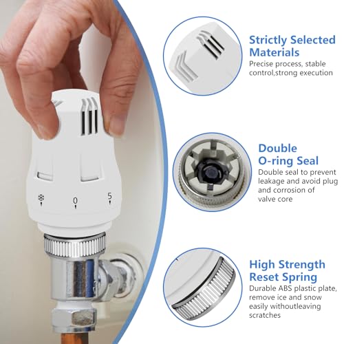 AVCXEC - Thermostatic Radiator Valve Replacement Head, M30 x 1.5, 4 Pieces