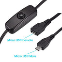 Greluma - Raspberry Pi Power Switch with Micro USB, Push On/Off for Multiple Models