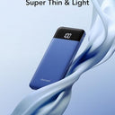 Charmast - 10400mAh USB C Power Bank with LED Display, Ultra Slim Design