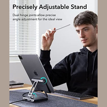 ESR - 8-In-1 Portable USB-C Hub With Adjustable Stand, 100W PD Charging, 4K HDMI