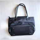 No Brand - Lightweight Black Nylon Tote Bag with Large Capacity for Women