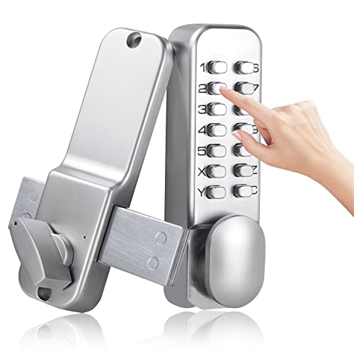 Cerradura - 100% Mechanical Keyless Front Door Lock With 14 Button Keypads