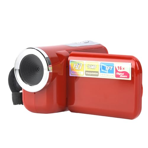 ToyCo - Mini Digital Video Camera Toy with 2-Inch TFT LCD Screen Red