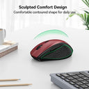 Tecknet - 2.4G Wireless Mouse, 4800 DPI, 6 Adjustable Levels, Silent Design