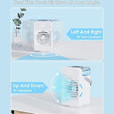 Fivangin - Mini Portable Air Cooler with 5 Wind Speeds, 7 LED Lights, 8H Timer