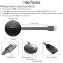 Systene - 4K HDMI Wireless Display Dongle with DLNA & Screen Mirroring