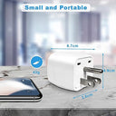 Vutizal - Pack of 2 Travel Adaptor USA Socket, EU to USA Plug, Compact Design