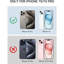 Newdery - 5000mAh Battery Case for iPhone 15/15 Pro, USB C, Portable Charger