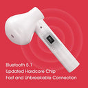 QCY - T7 Wireless Bluetooth Earbuds, Touch Control, IPX5 Waterproof, 25H Playtime