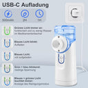 Gindoly - Portable Nebulizer Set, Quiet Inhaler, USB Rechargeable, One Touch Control