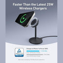 Anker - 15W Fast Magnetic Wireless Charger Stand for iPhone 16/15/14/13/12