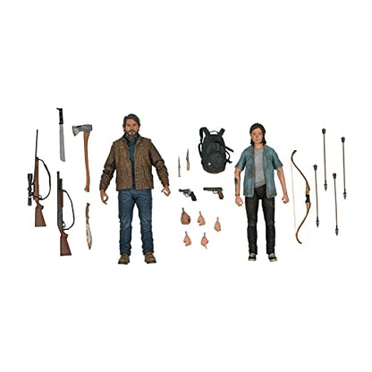 Neca - The Last of Us 2 Ultimate Action Figures, Joel & Ellie, 7-Inch 2-Pack