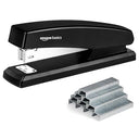 Shop the Amazon Basics Desktop Stapler, featuring a capacity of 210 staples and 1000 included staples. Ideal for home and office use. Keywords: desktop stapler, Amazon Basics, office supplies