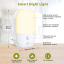 Pupow - Adjustable Brightness Night Light with Twilight Sensor & Auto Modes