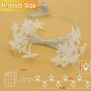 Uping - 4.5m Battery-Powered Star String Lights, 30 LEDs, Waterproof, 2 Modes