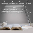 Slator - Dimmable LED Desk Lamp with 5 Colors, 10 Brightness Levels, USB Charging