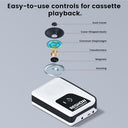 Reshow - Portable Cassette Player with USB C, Built-in Speaker & Headphone Jack
