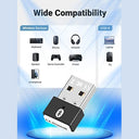 Xieandkong - Bluetooth 5.3 USB Adapter, 328ft Range, Plug & Play, Multi-Device Support