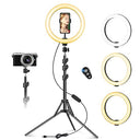 10" LED Ring Light with Tripod & Phone Holder for Selfies